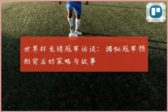 世界杯竞猜冠军访谈：揭秘冠军预测背后的策略与故事
